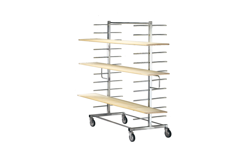 Carrello Porta Tavole da Lievitazione in Acciaio Inox 