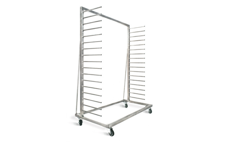 Carrello Porta Tavole da Lievitazione in Acciaio Inox 