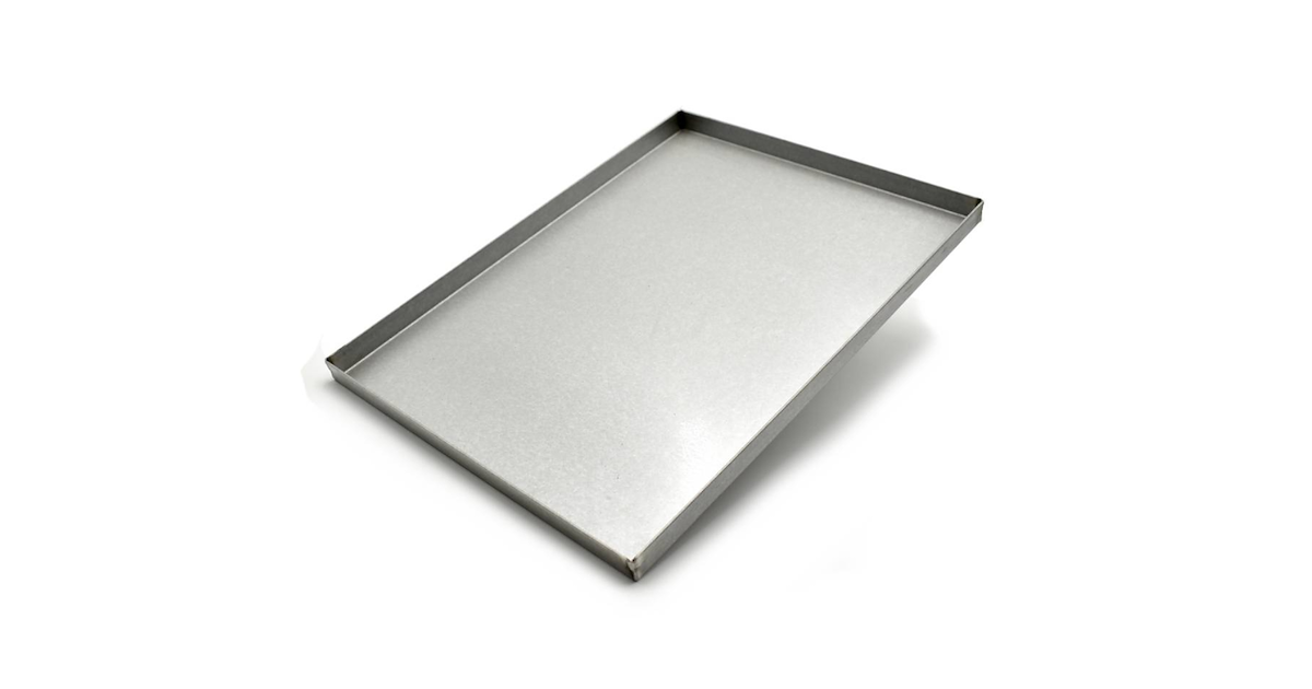 2 Teglie Da Forno In Alluminio Diamantato Anti-deformazione - 55x38xH2 Cm - Bordi Dritti - Made In Italy - Per Pizza, Focaccia E Pasticceria - Lega 3003 Antiscasso