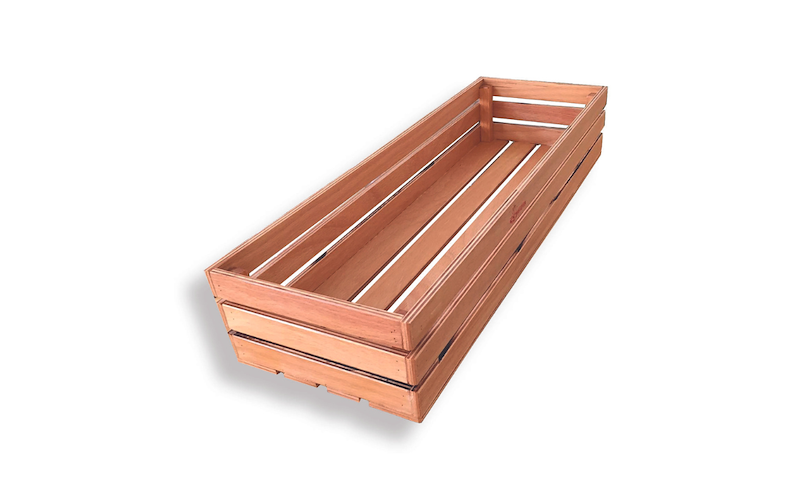 Cassetta per Esposizione a Listelli di Legno