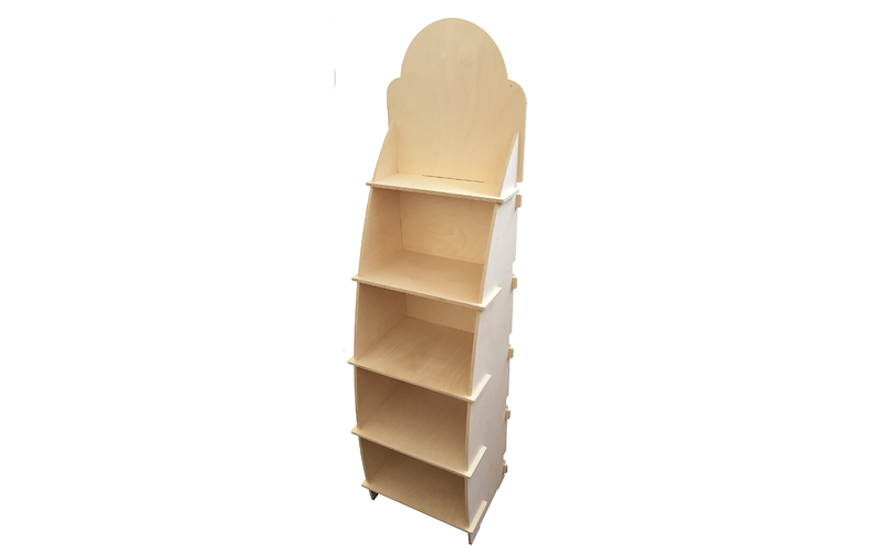 Espositore in Legno Curvo 5 Piani 