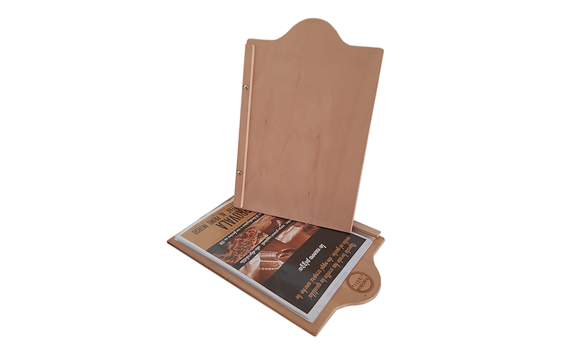 Portamenu Ristorante in Legno