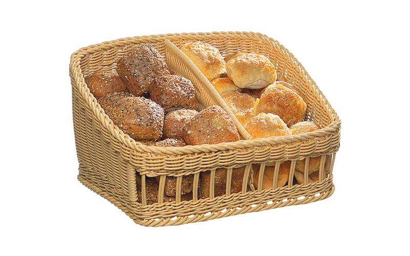 Cesto Espositore per Pane in Vimini
