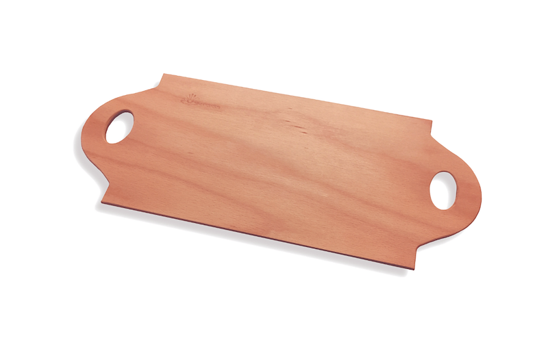 Tagliere Rettangolare in Legno con Doppia Impugnatura per Pinsa Romana