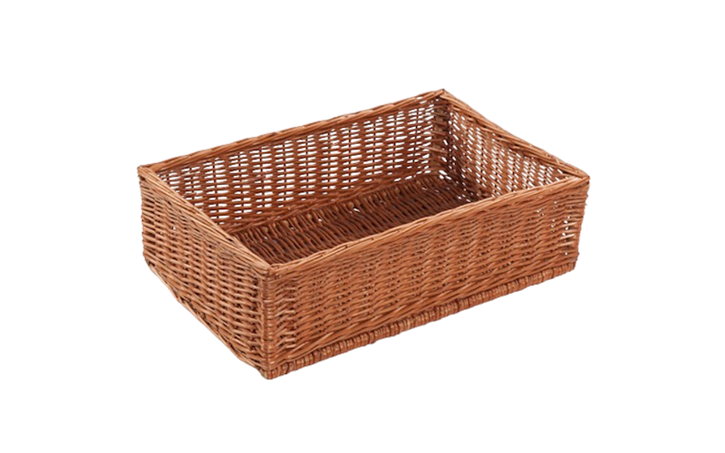Espositore per pane in Vimini Rosso
