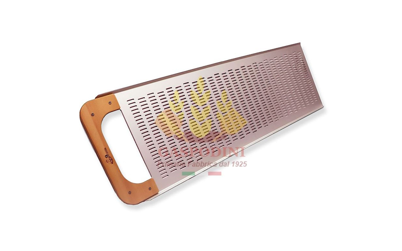 Pala Pizza al Metro Forata in Alluminio con Impugnatura in Legno 