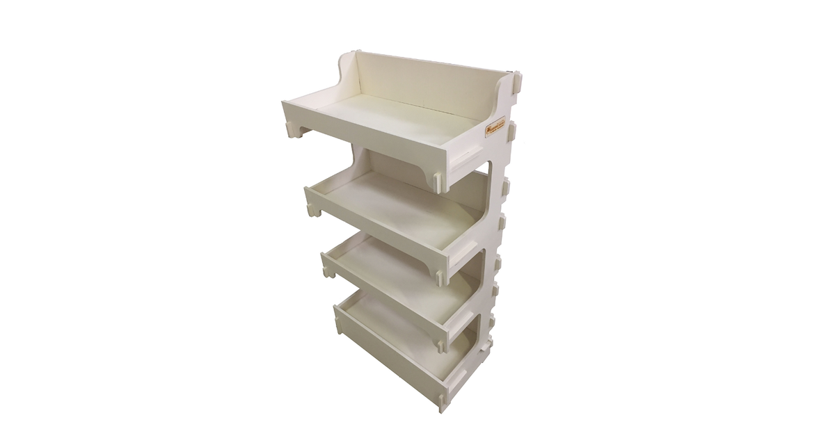 Espositore in Legno 4 Piani con Spondine in vendita, Espositori In ...