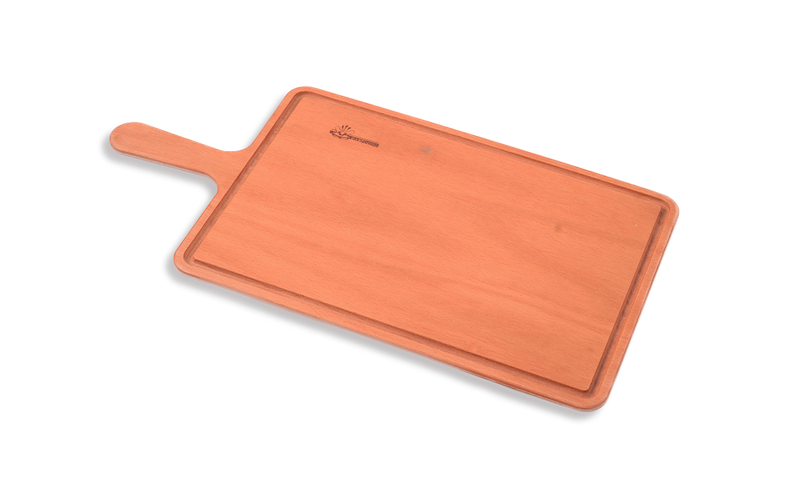 Tagliere Rettangolare per Pinsa con Impugnatura e Canale Raccogli oli e salse